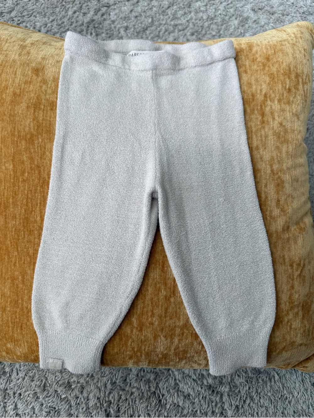 Barefoot Dreams Cozy Chic Ultra Lite Knit Baby Pants in Light Taupe